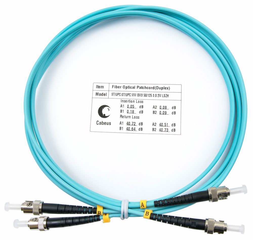 Оптический патч-корд ST-ST Cabeus FOP-50-ST-ST-2M