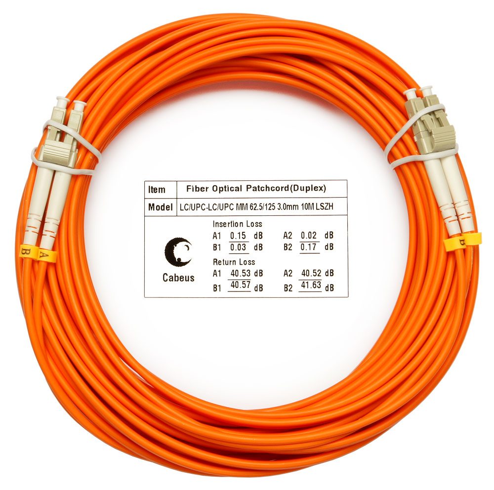 Оптический патч-корд LC-LC Cabeus FOP-62-LC-LC-25M
