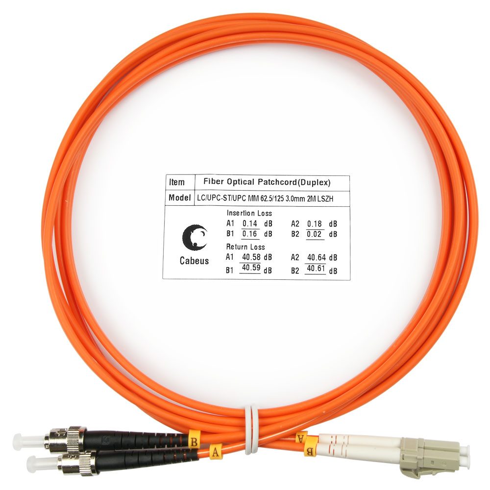 Оптический патч-корд LC-ST Cabeus FOP-62-LC-ST-2M