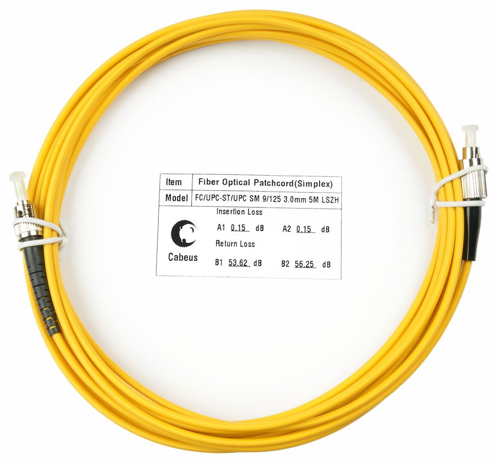 Оптический патч-корд Cabeus FOP(S)-9-FC-ST-5M