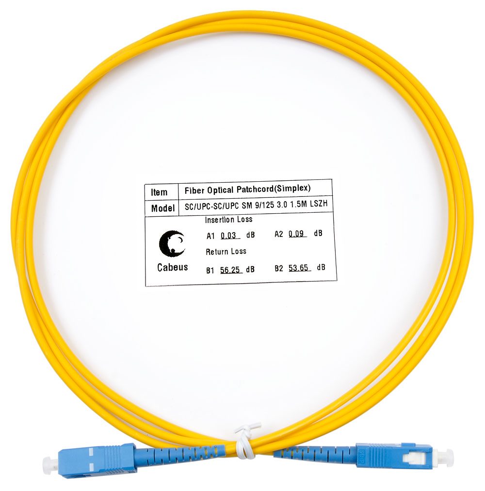 Оптический патч-корд Cabeus FOP(S)-9-SC-SC-1,5M