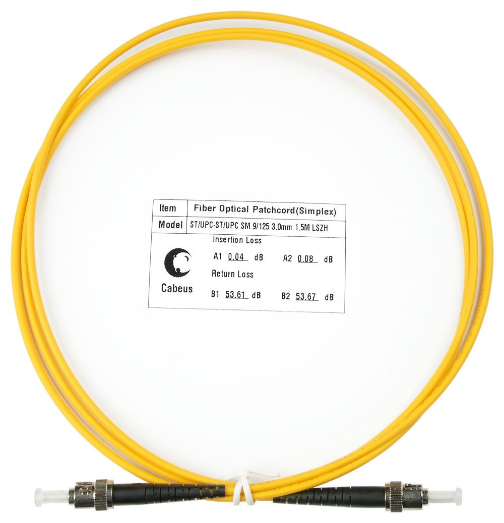 Оптический патч-корд Cabeus FOP(S)-9-ST-ST-1,5M