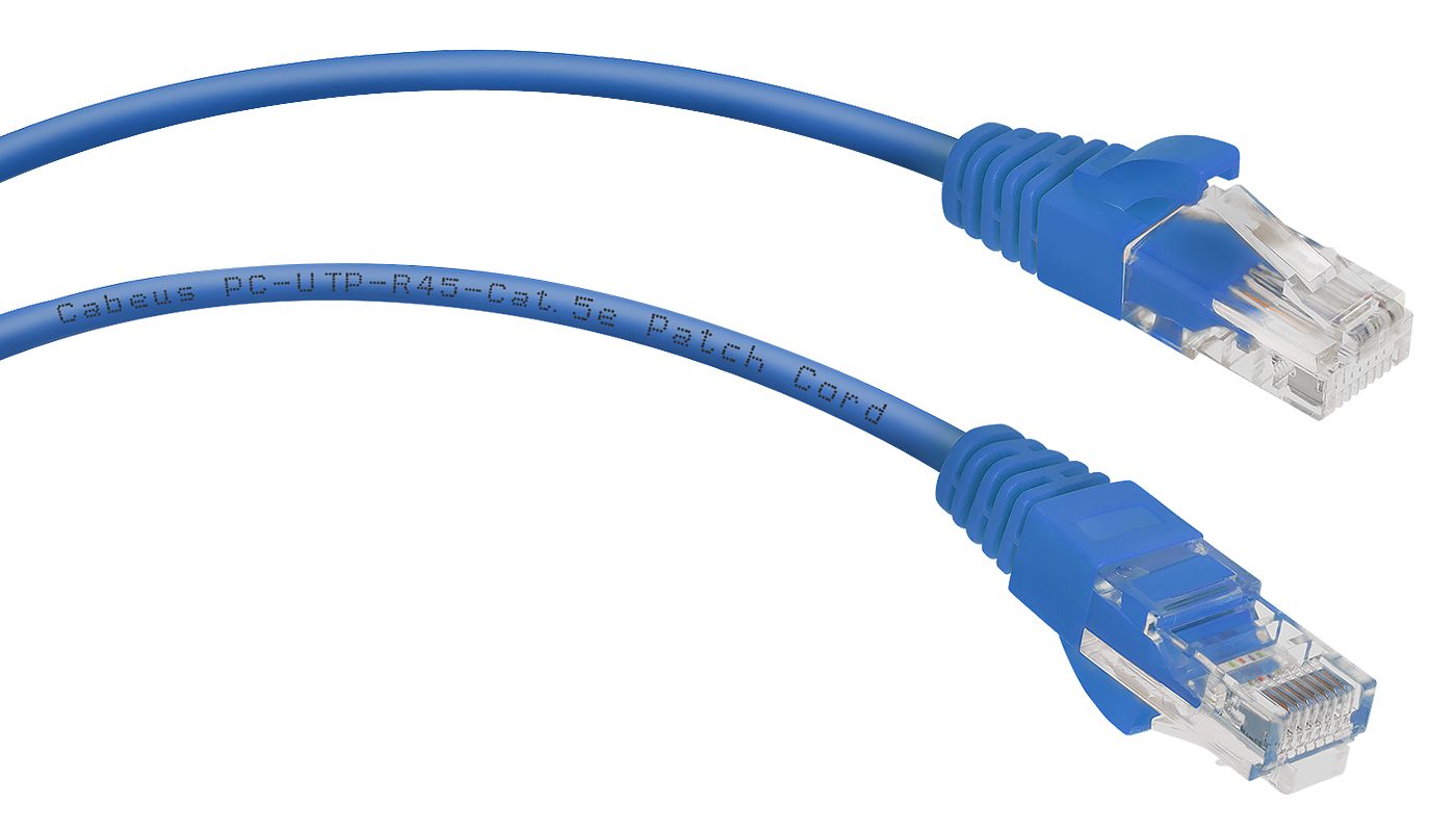 Патч-корд Rj-45 Cabeus PC-UTP-RJ45-CAT.5E-5M-BL
