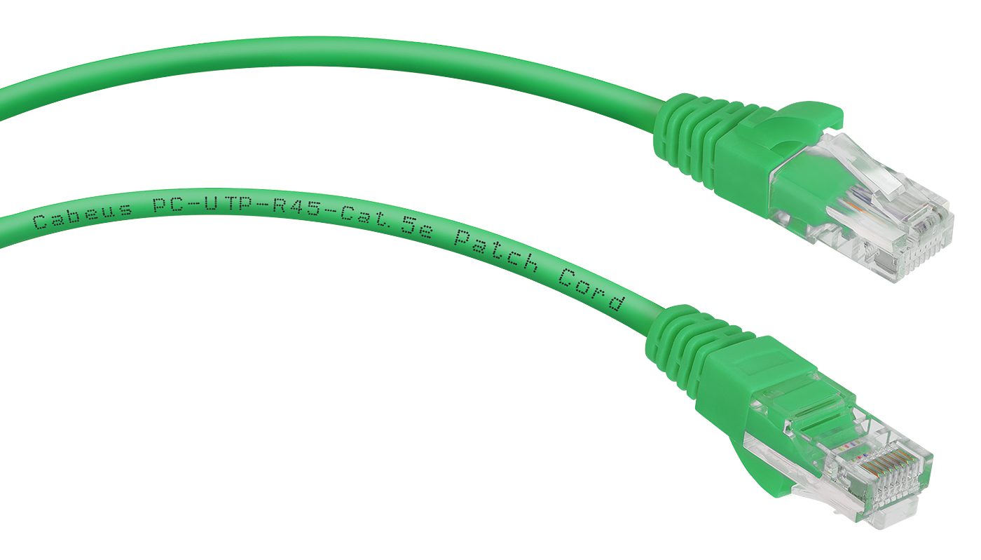 Патч-корд Rj-45 Cabeus PC-UTP-RJ45-CAT.5E-5M-GN