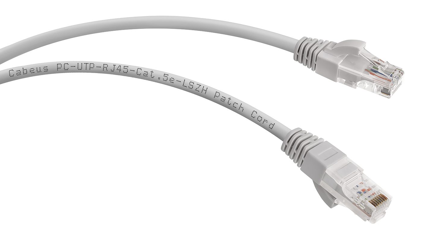 Патч-корд Rj-45 Cabeus PC-UTP-RJ45-CAT.5E-3M-LSZH