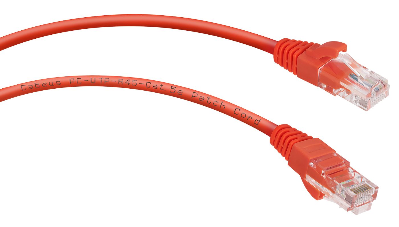 Патч-корд Rj-45 Cabeus PC-UTP-RJ45-CAT.5E-5M-RD