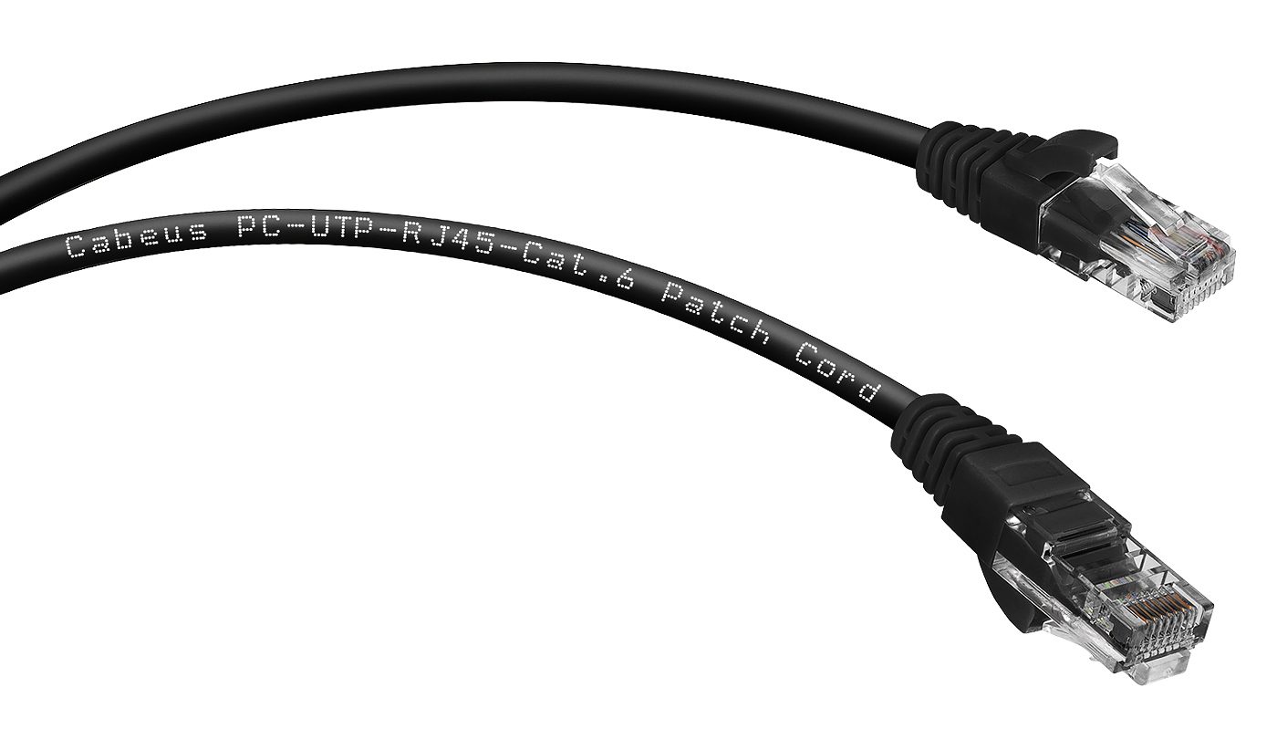 Патч-корд Cabeus PC-UTP-RJ45-CAT.6-5M-BK-LSZH