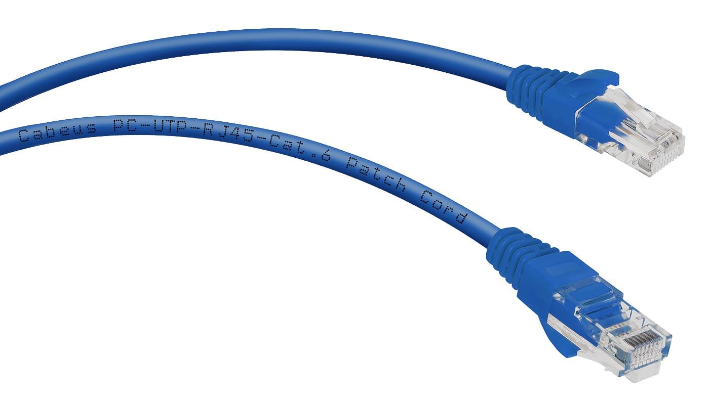 Патч-корд Cabeus PC-UTP-RJ45-CAT.6-5M-BL-LSZH