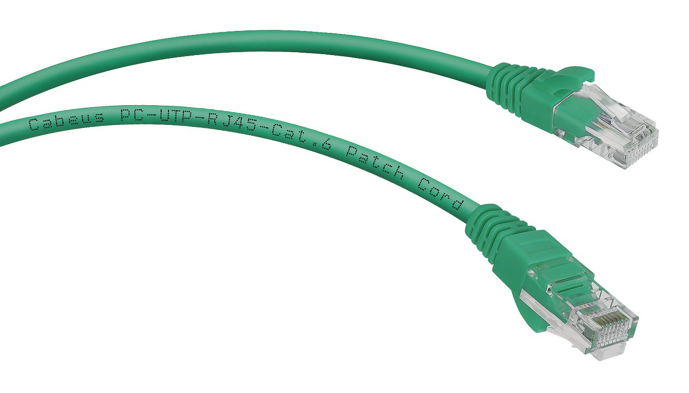 Патч-корд Cabeus PC-UTP-RJ45-CAT.6-5M-GN-LSZH