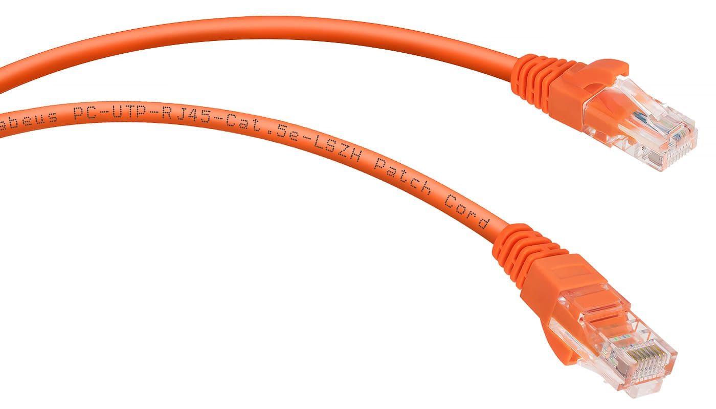 Патч-корд Cabeus PC-UTP-RJ45-CAT.6-5M-OR-LSZH