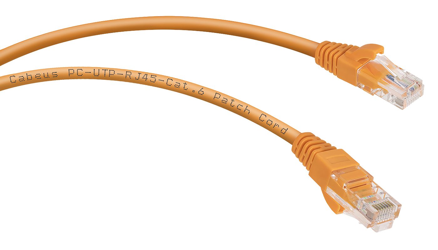 Патч-корд Rj-45 Cabeus PC-UTP-RJ45-CAT.6-5M-OR