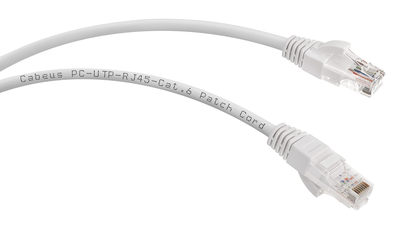 Патч-корд Rj-45 Cabeus PC-UTP-RJ45-CAT.6-5M-WH
