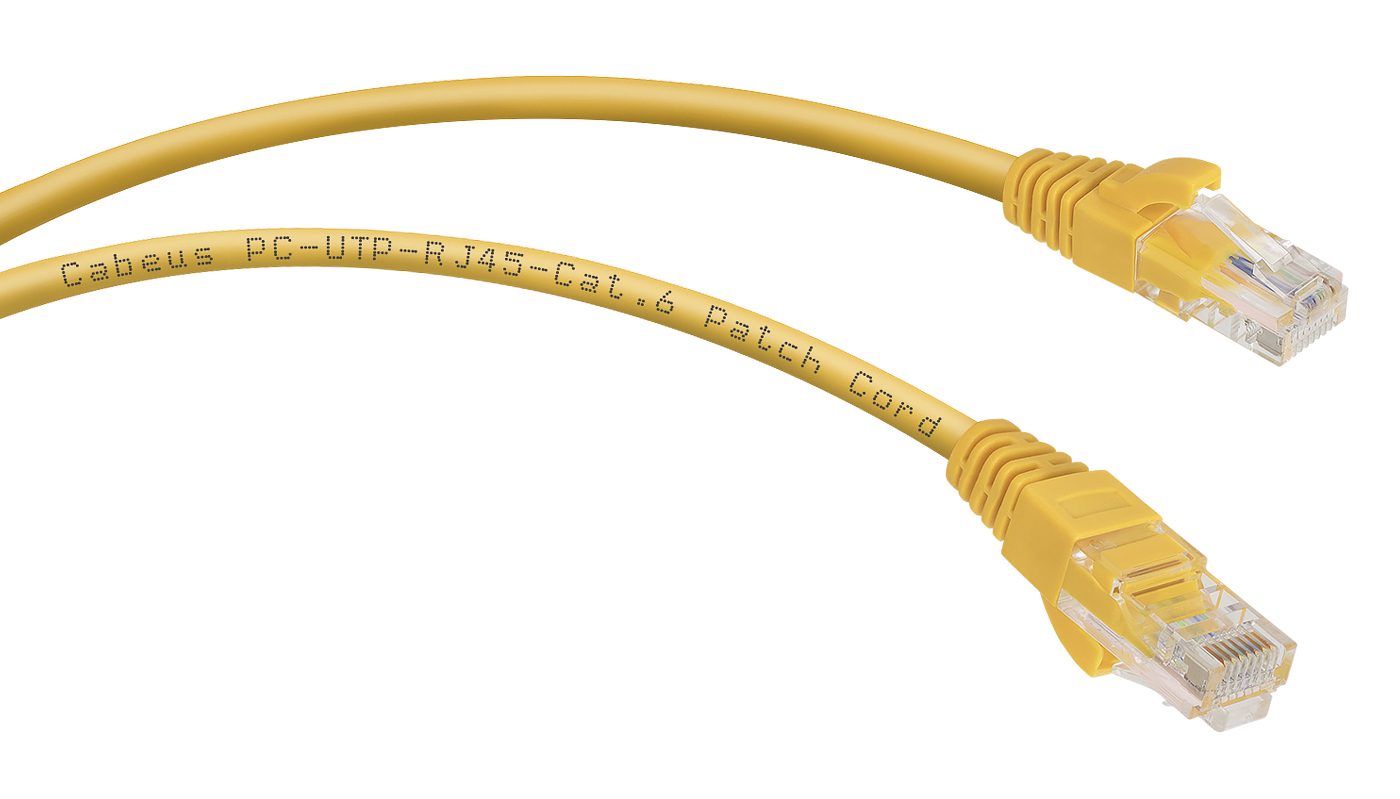 Патч-корд Rj-45 Cabeus PC-UTP-RJ45-CAT.6-5M-YL