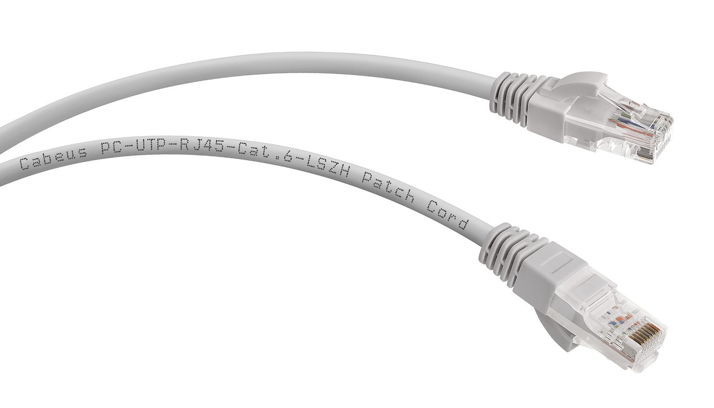 Патч-корд Rj-45 Cabeus PC-UTP-RJ45-CAT.6-5M-LSZH