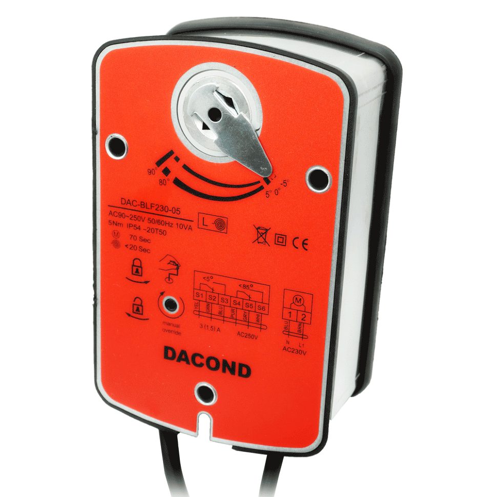 Противопожарный приводвоздушой Dacond DAC-BLF24-03