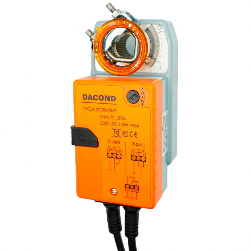 Привод воздушной заслонки Dacond DAC-LM24-20SM