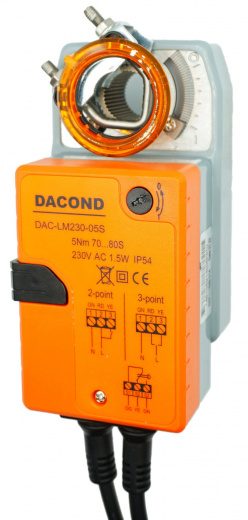 Привод воздушной заслонки Dacond DAC-LMC24-02SM