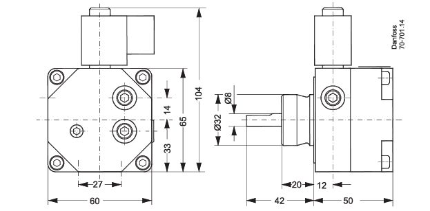 Фото Насос для горелки Danfoss BFP 21 L3 071N0185 1