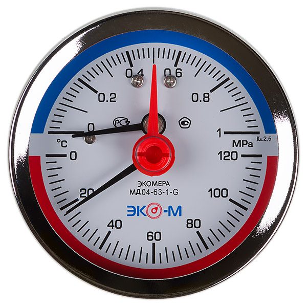 Термоманометр Экомера МД04-80-G-1МПА-120-ОИ