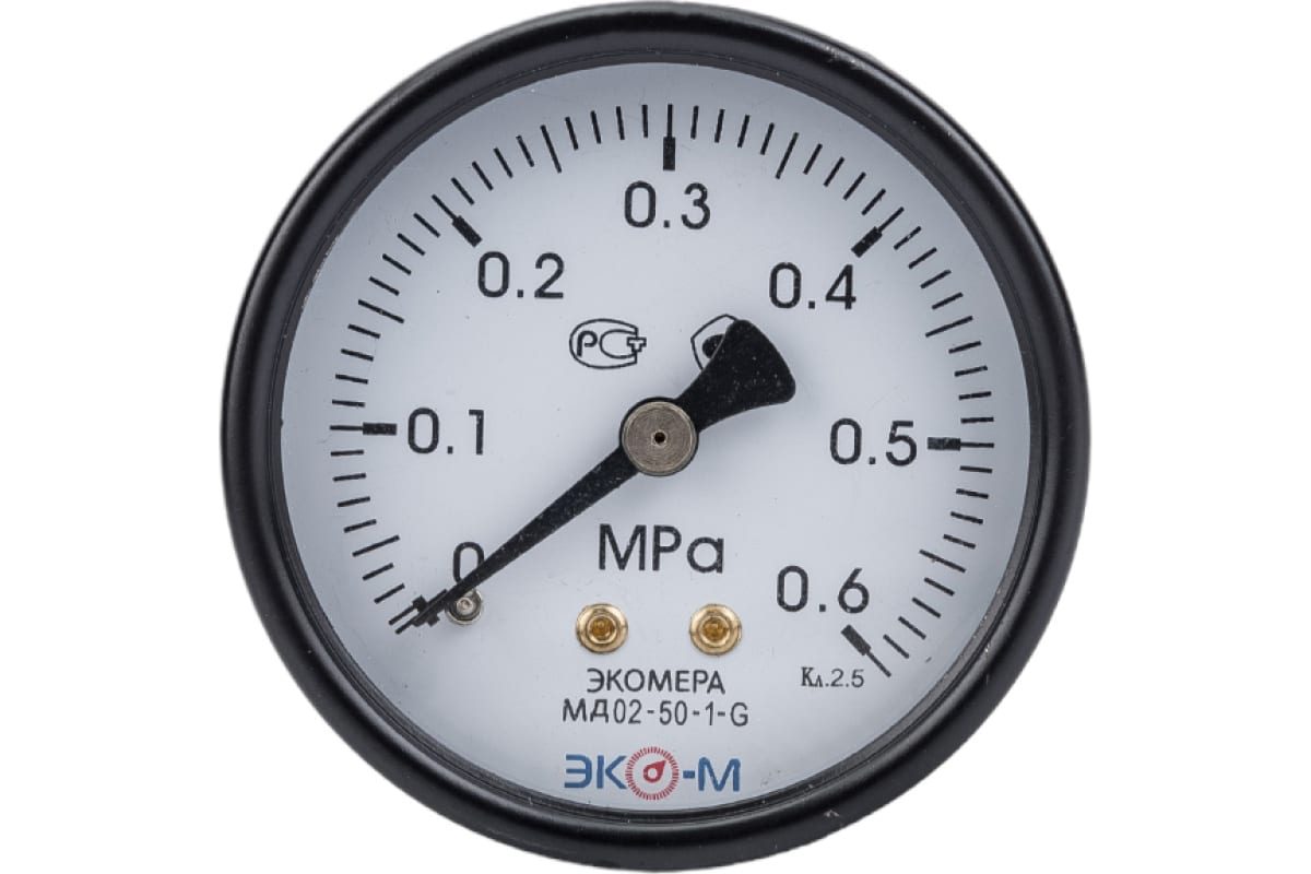 Манометр осевой МД02 Экомера МД02-50-G-6-ОИ