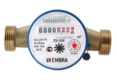 Счётчик учёта холодной воды Enbra EV-AM L130 D20 В