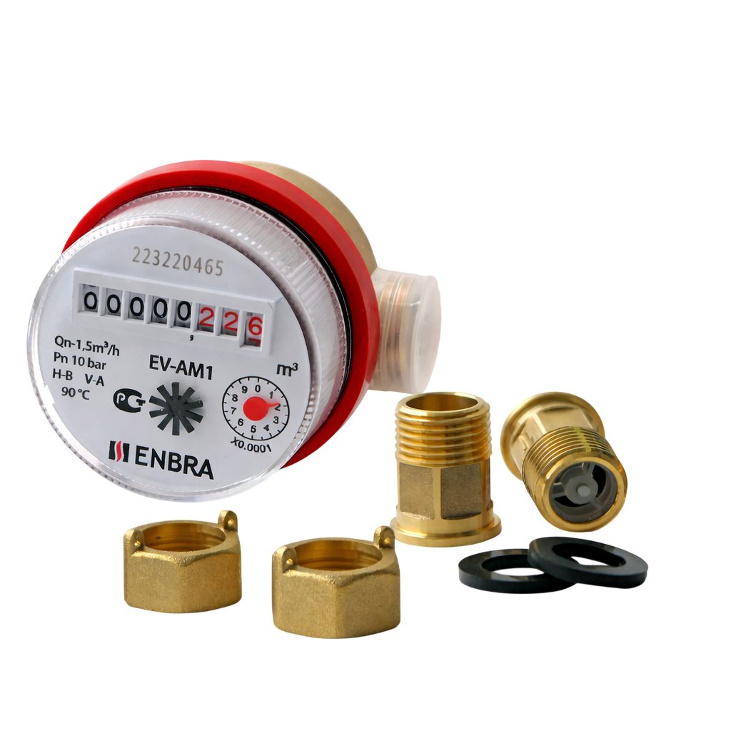 Счётчик учёта горячей Enbra EV-AM1 L80 D15 B F