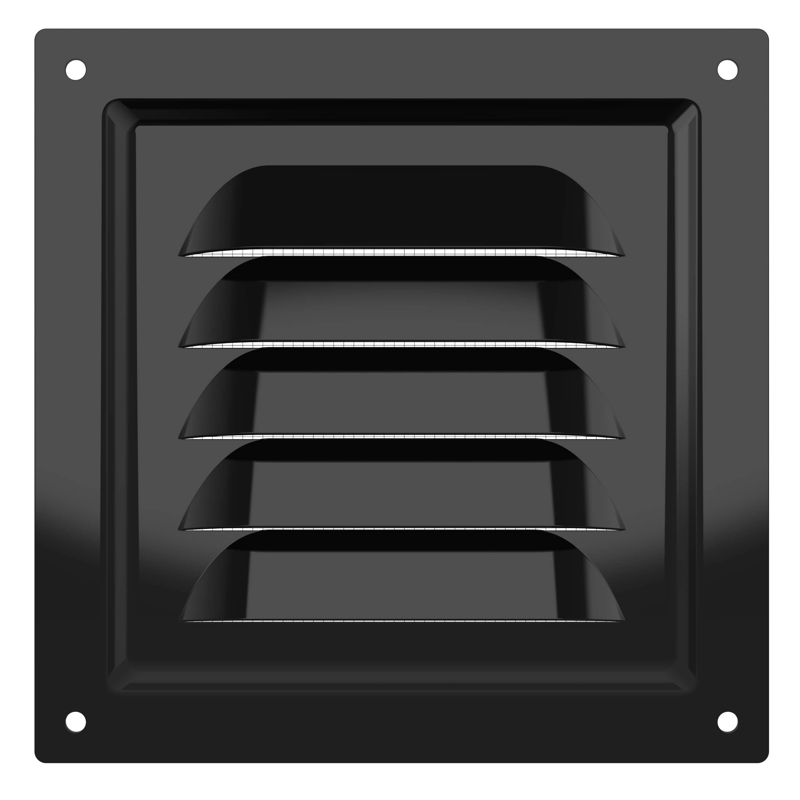 Решетка 1212МЭ, металл, чёрная ERA 1212МЭ BLACK