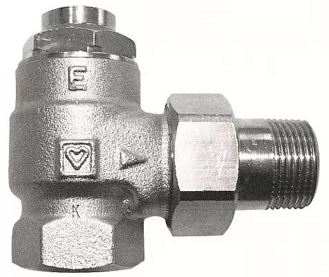 Клапан запорный RL-1-E угловой 1/2" Herz 1372401