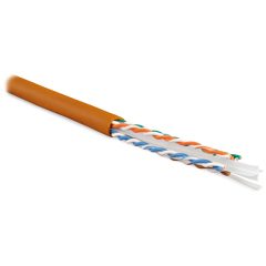 Кабель витая Hyperline UUTP4-C6-S23-IN-LSZH-OR-100
