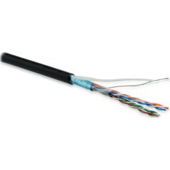 (305 м) Hyperline FUTP4-C5E-P26-IN-LSZH-BK-305