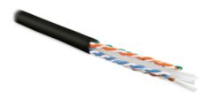 (500м) Hyperline FUTP4-C5E-S24-OUT-PE-BK-500