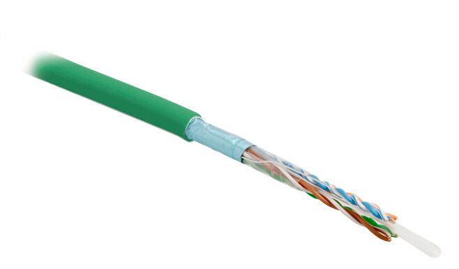 (305 м) Hyperline FUTP4-C5E-S24-IN-PVC-GN-305