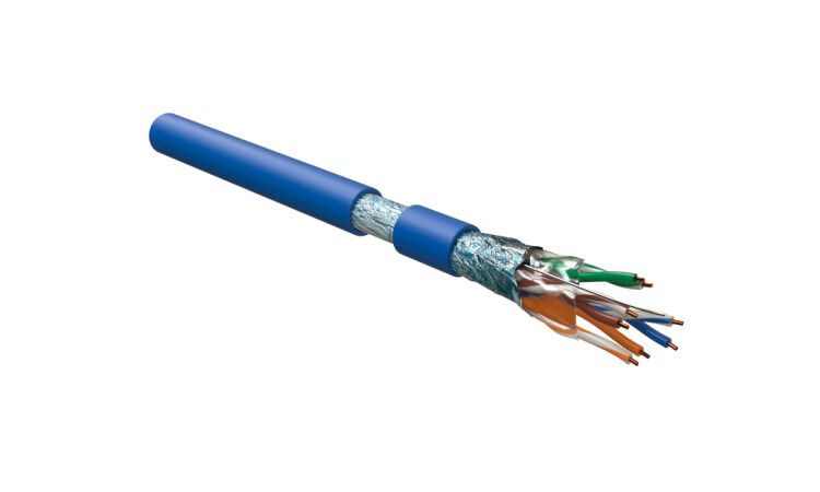 (305 м) Hyperline FUTP4-C5E-S24-IN-LSZH-BL-305