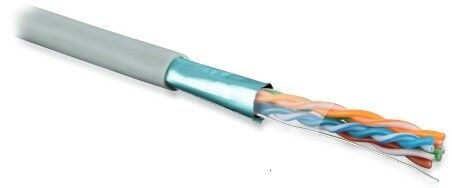 (305 м) Hyperline FUTP4-C5E-S24-IN-LSZH-GY-305