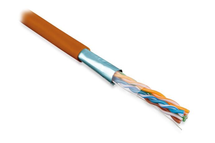 (305 м) Hyperline FUTP4-C5E-S24-IN-LSZH-OR-305