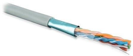 (305 м) Hyperline FUTP4-C5E-S24-IN-PVC-GY-305