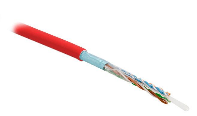 (305 м) Hyperline FUTP4-C5E-S24-IN-PVC-RD-305