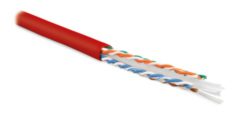 Кабель витая Hyperline UUTP4-C6-S23-IN-LSZH-RD-305