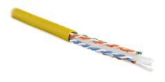 Кабель витая Hyperline UUTP4-C6-S23-IN-LSZH-YL-305