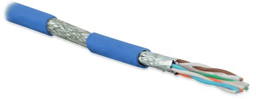 Кабель Hyperline SFTP4-C6A-S23-IN-LSZH-BL-500
