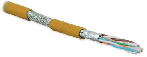 Кабель Hyperline SFTP4-C6A-S23-IN-LSZH-OR-500