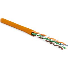 Кабель Hyperline UUTP4-C6-P24-NCR-IN-PVC-OR-100