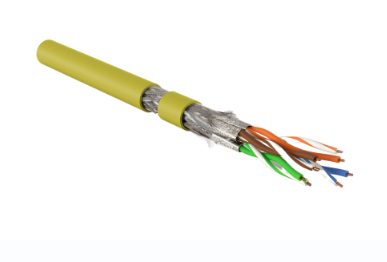 Кабель Hyperline SFTP4-C7A-S23-IN-LSZH-YL-500