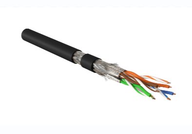Кабель Hyperline SFTP4-C7A-S23-IN-LSZH-BK-500