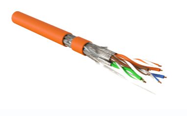Кабель Hyperline SFTP4-C7A-S23-IN-LSZH-OR-500