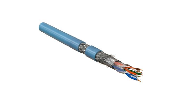 (305 м) Hyperline SFUTP4-C5E-P26-IN-PVC-BL-305