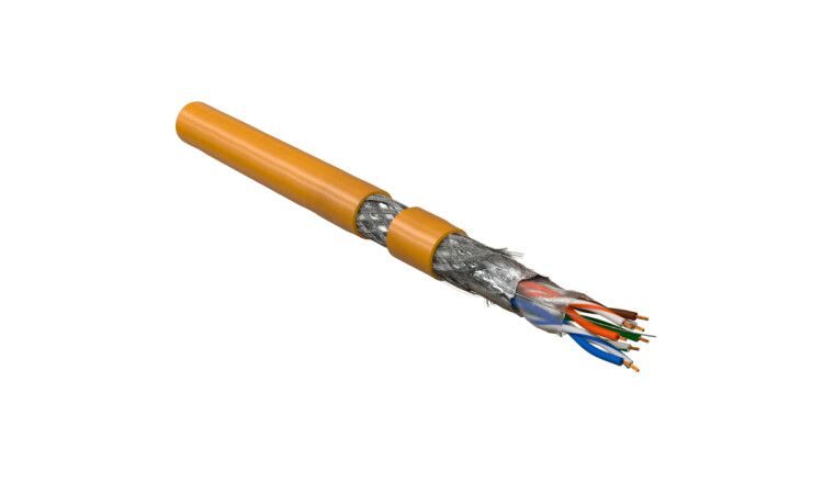 (305 м) Hyperline SFUTP4-C5E-P26-IN-PVC-OR-305