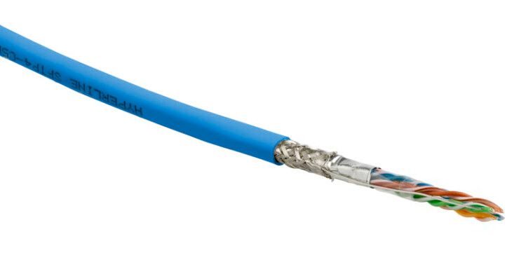 (305 м) Hyperline SFUTP4-C5E-S24-IN-LSZH-BL-305