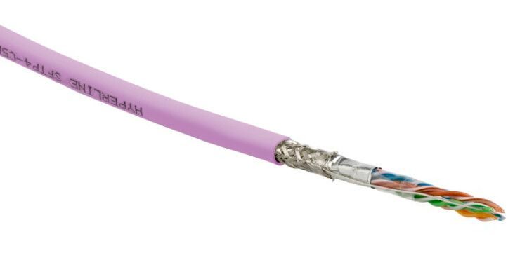 (305 м) Hyperline SFUTP4-C5E-S24-IN-LSZH-PK-305