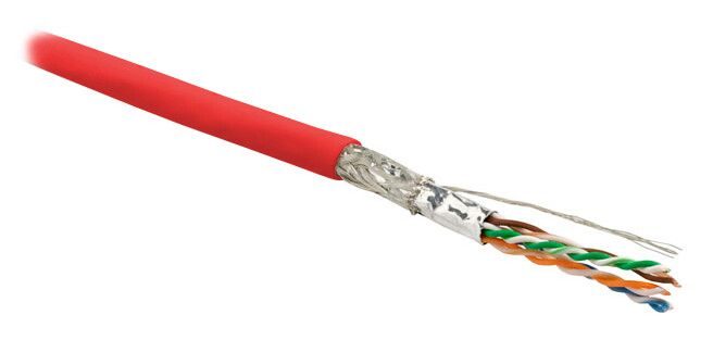 (500 м) Hyperline SFUTP4-C6-P26-IN-LSZH-RD-500